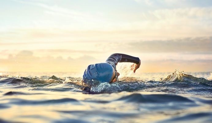 Swimmer in water